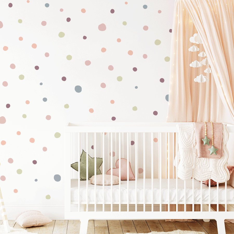 Dotted wall decals