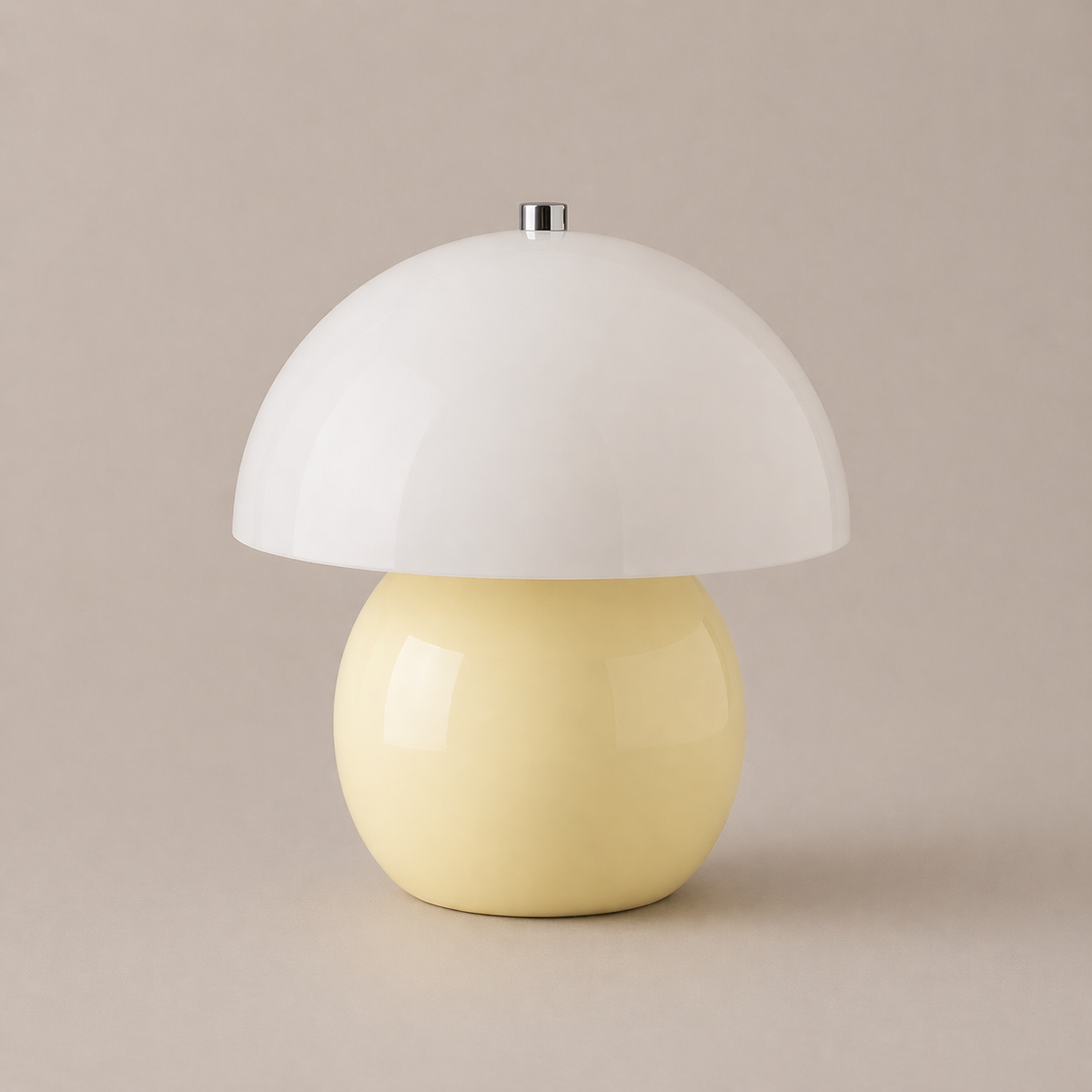 Cute Cream Mushroom Ceramic Table Lamp