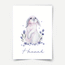 Bunny floppy’s flower garden - personalised Fine Art Print