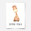 Character animals - Giraffe Fine Art Print