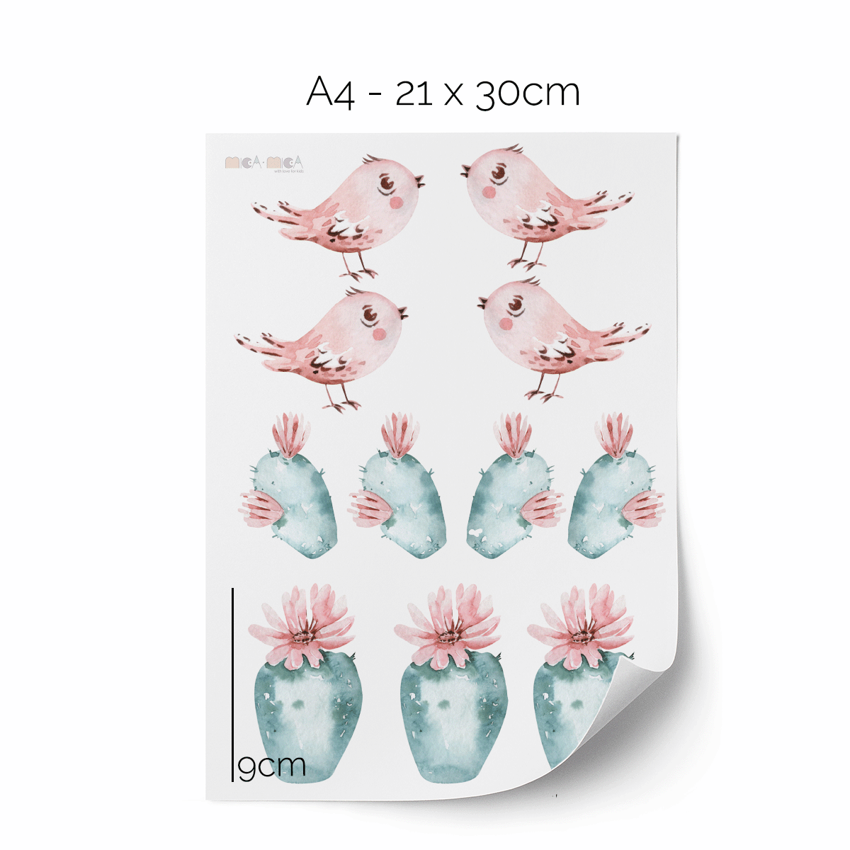 Bird wall stickers - Tropical enchantment