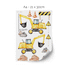 Digger wall stickers