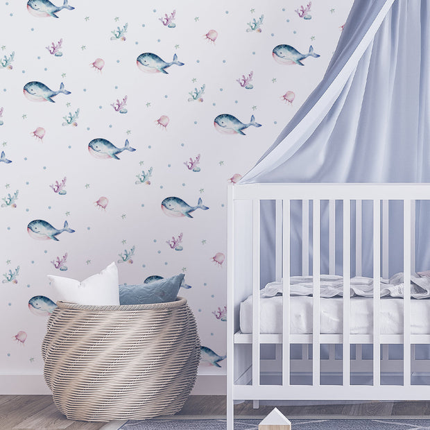 kids bedroom wall stickers, nursery wall stickers, wall stickers, wall decal , wall tattoo, ocean wall sticker, under the sea wall sticker, whales wall sticker, boys wall sticker, wall stickers with whales, scandinavian wall stickers, kids bedroom ideas, nursery ideas, nordic wall stickers, wall decor ideas