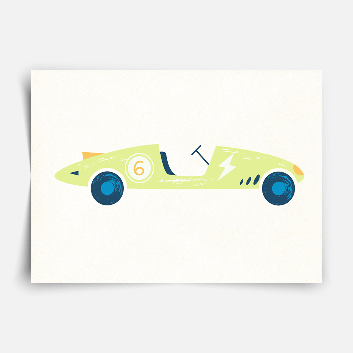 Classic race cars - Fine Art Print
