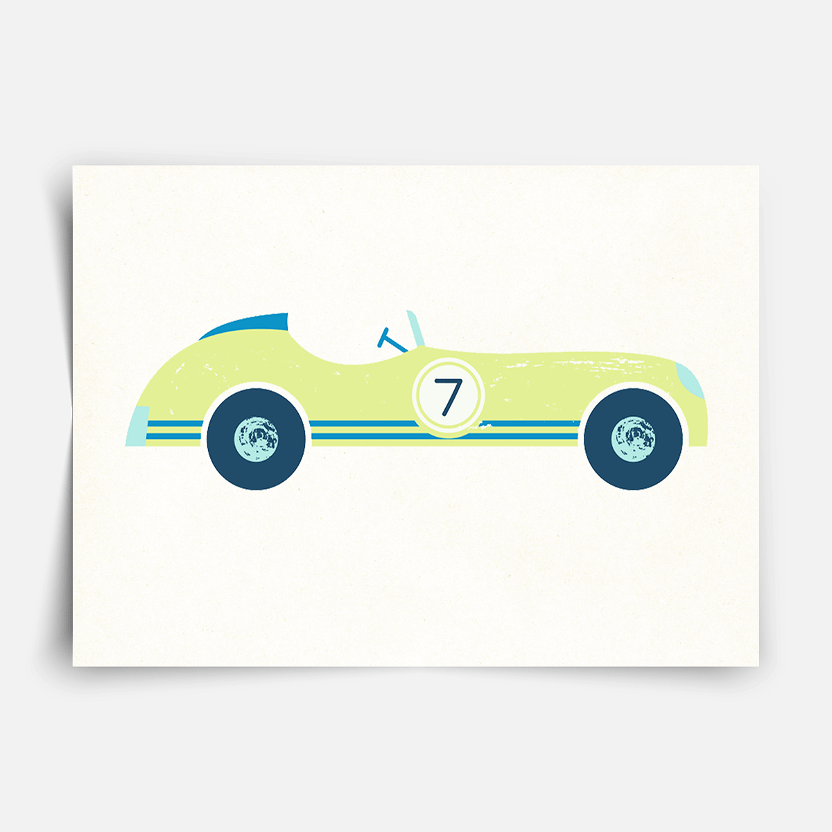 Classic race cars - Fine Art Print