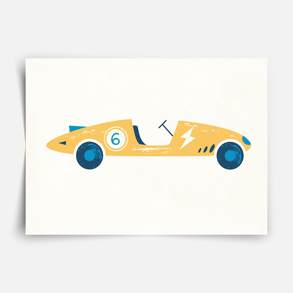 Classic race cars - Fine Art Print