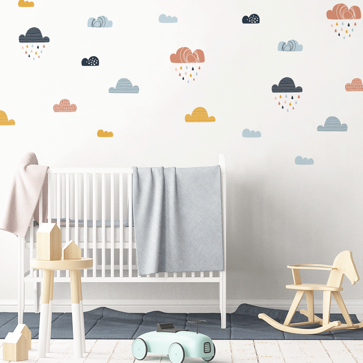 kids bedroom wall sticker, nursery wall sticker, wall sticker, wall decal , wall tattoo, clouds wall sticker, clouds wall sticker, girls wall stickers, wall stickers with clouds, scandinavian wall sticker, clouds with rain wall sticker, wall stickers with clouds, nordic wall stickers, nordic wall decal, scandinavian wall decal, nursery room ideas, kids bedroom ideas