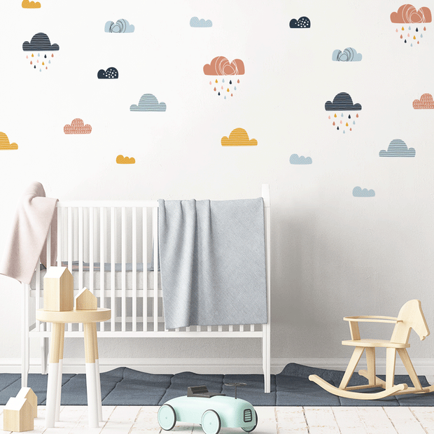 kids bedroom wall sticker, nursery wall sticker, wall sticker, wall decal , wall tattoo, clouds wall sticker, clouds wall sticker, girls wall stickers, wall stickers with clouds, scandinavian wall sticker, clouds with rain wall sticker, wall stickers with clouds, nordic wall stickers, nordic wall decal, scandinavian wall decal, nursery room ideas, kids bedroom ideas