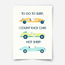 To go to sleep I count race cars - Fine Art Print