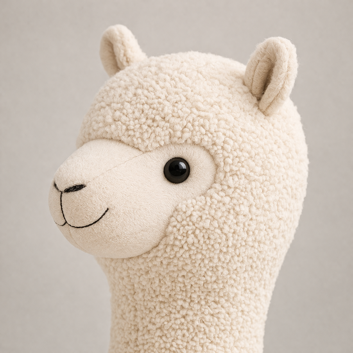 Alpaca Pouf in Lamb Wool