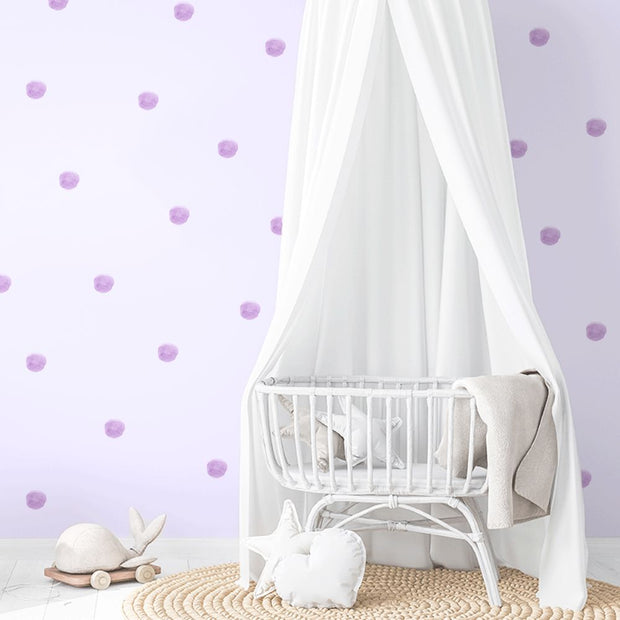 Pastel Purple Dot stickers