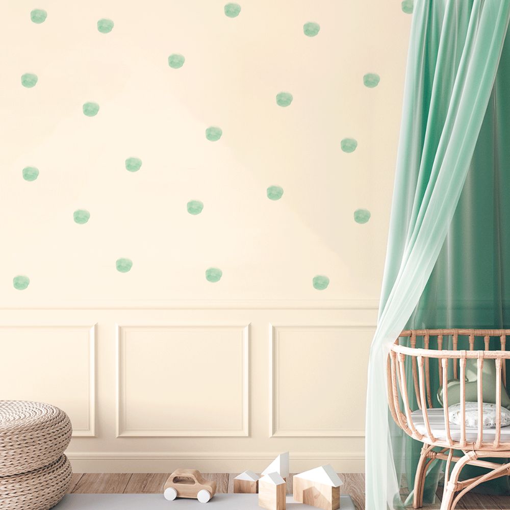 Mint Dot wall stickers