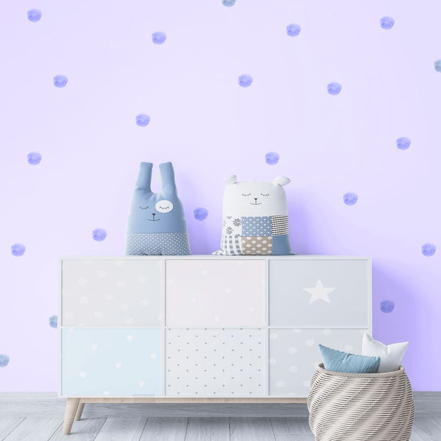 Pastel Blue Dots stickers