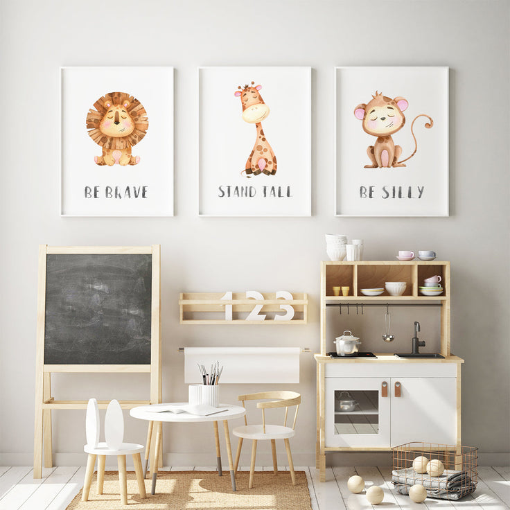Character animals - Lion Fine Art Print