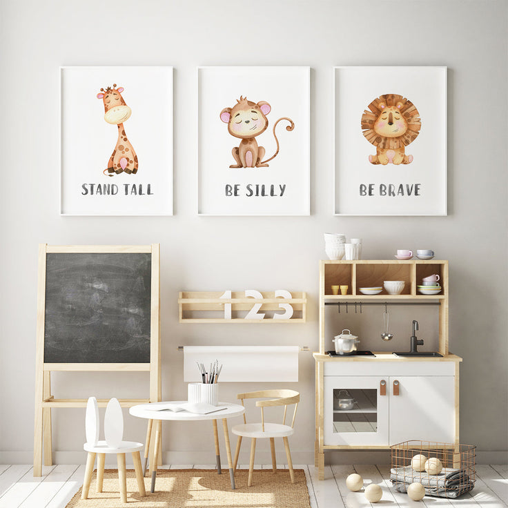 Character animals - Giraffe Fine Art Print