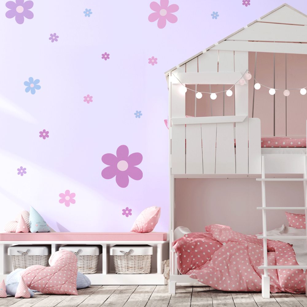 Flower blooms stickers