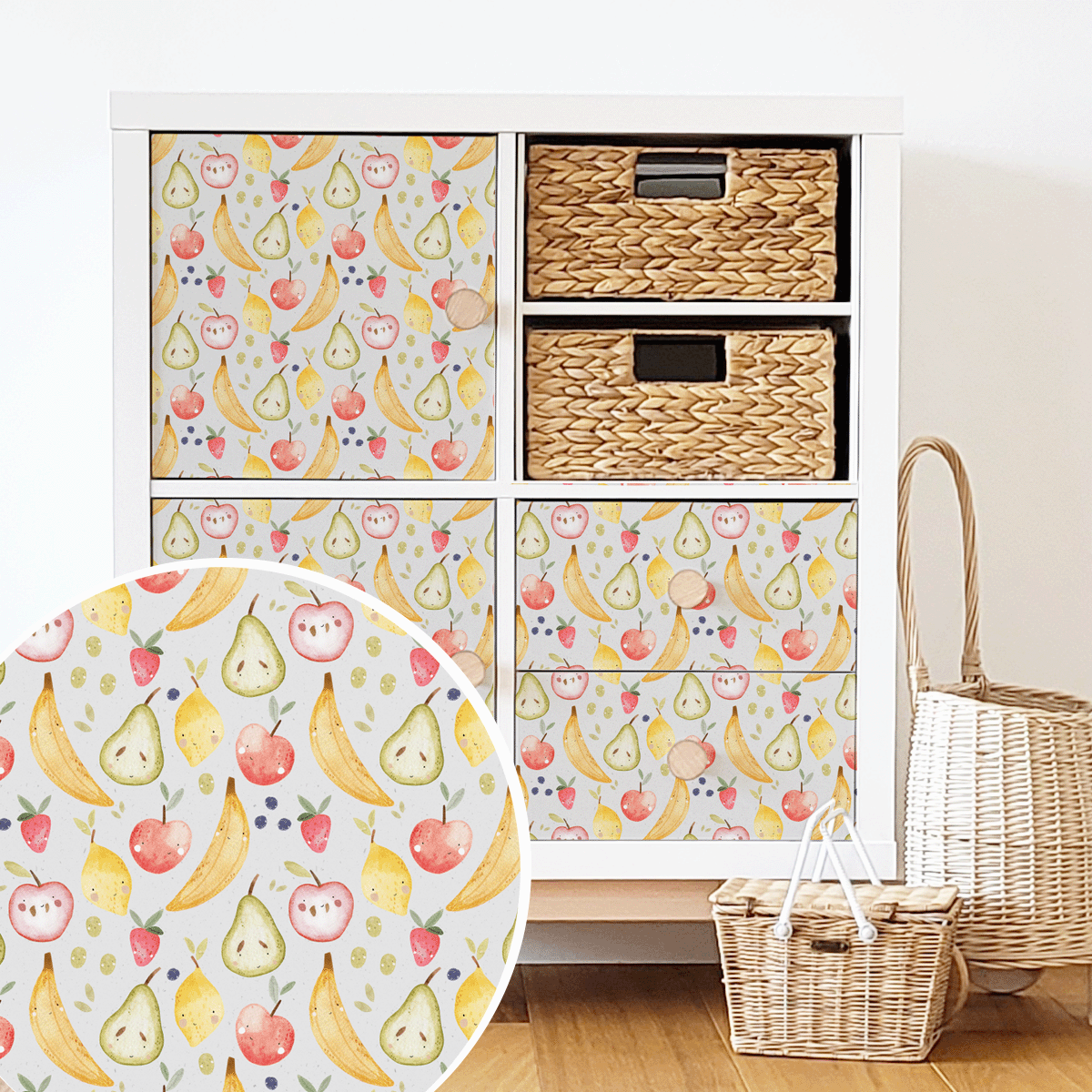 Furniture wrap - Cute Train & Nature