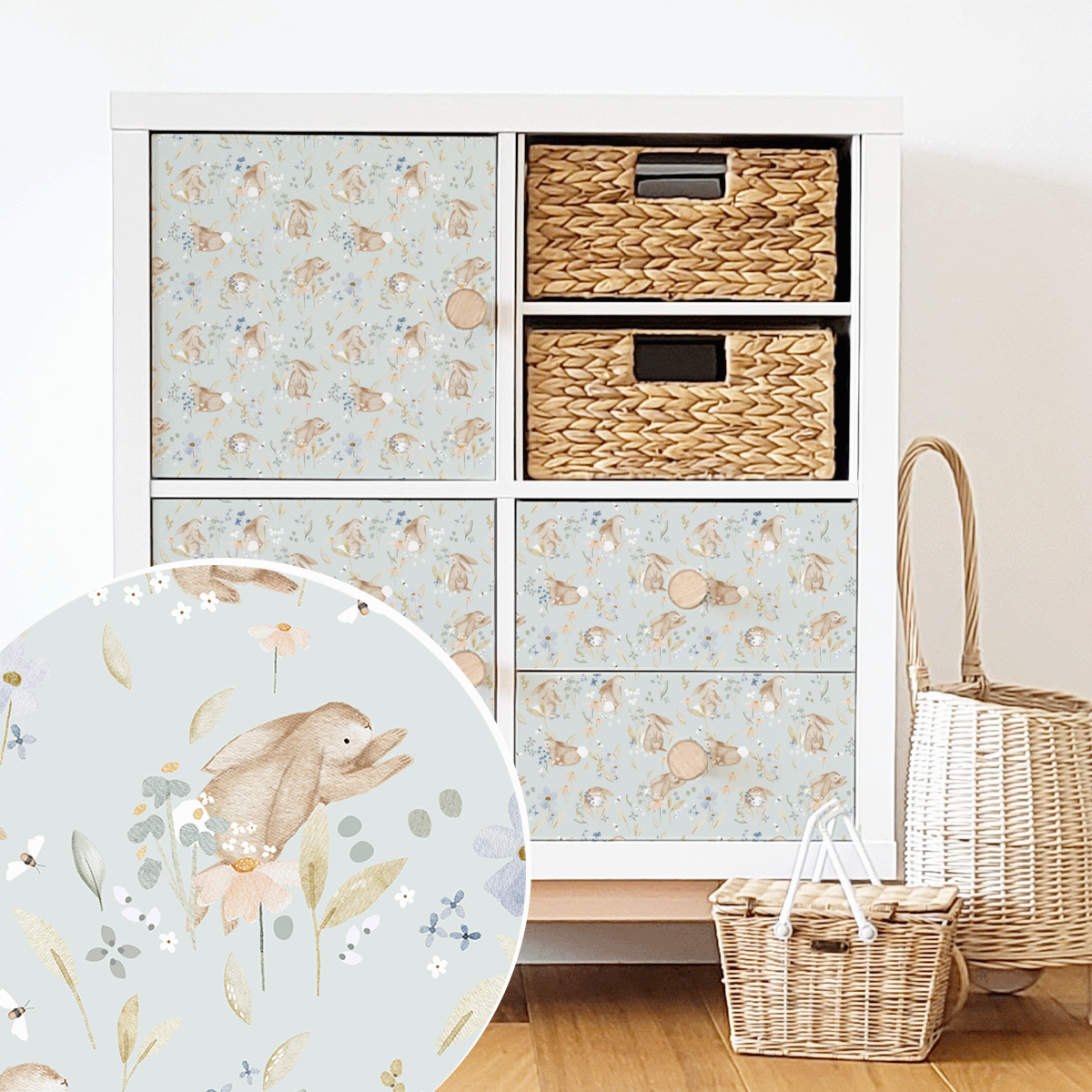 Furniture wrap - Bunny Blossoms
