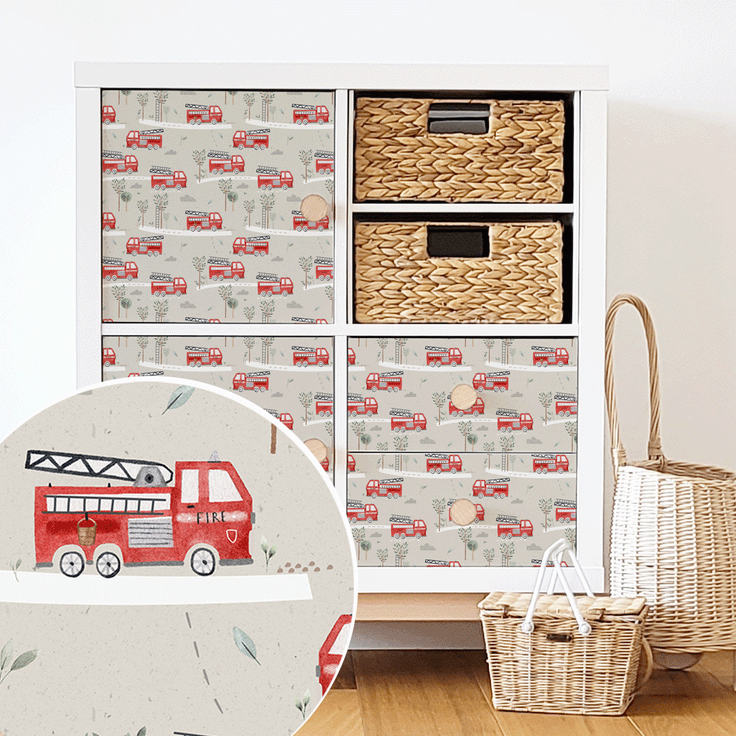 Furniture wrap - Firetruck Fun