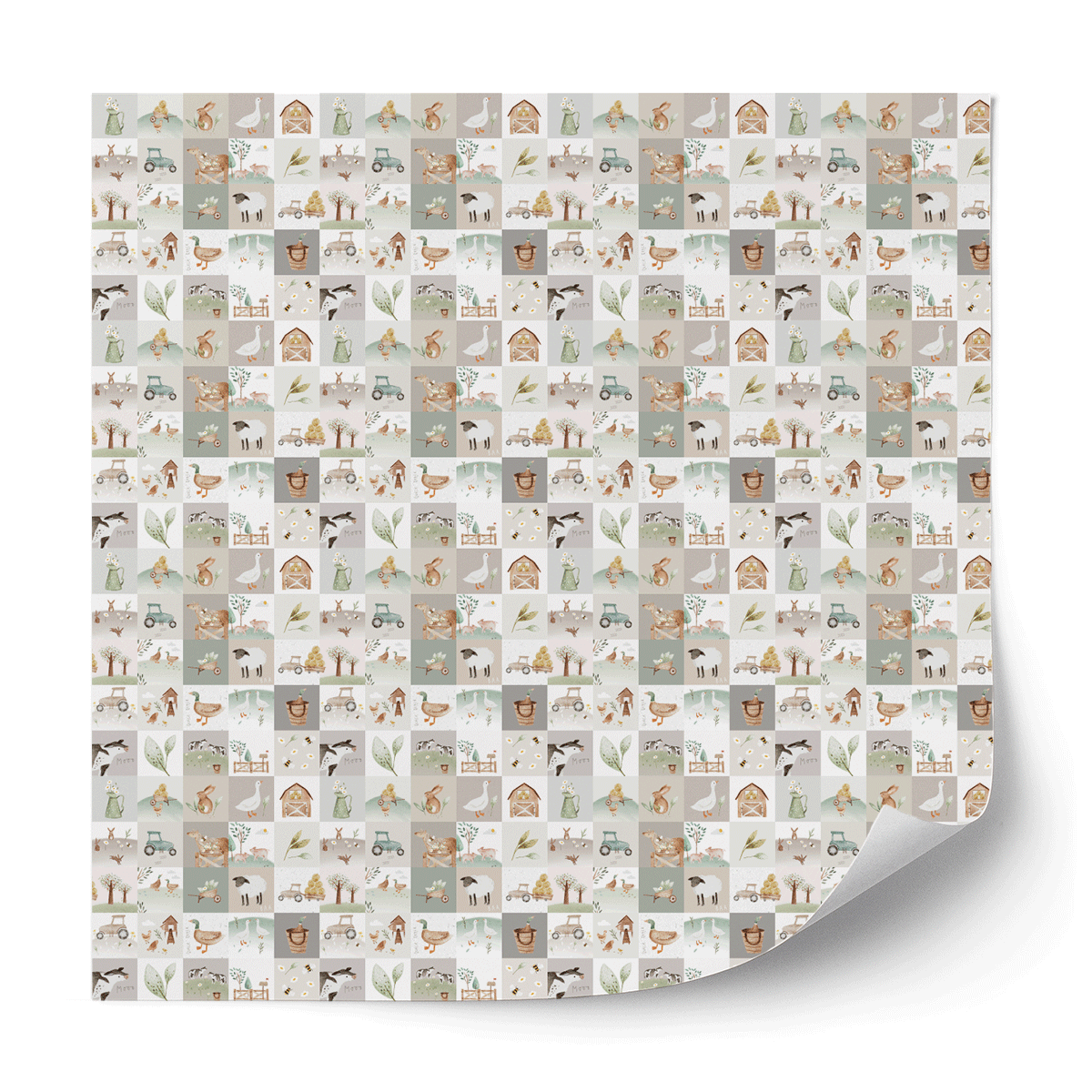 Furniture wrap - Animal farm quilt