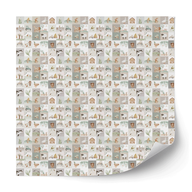 Furniture wrap - Animal farm quilt