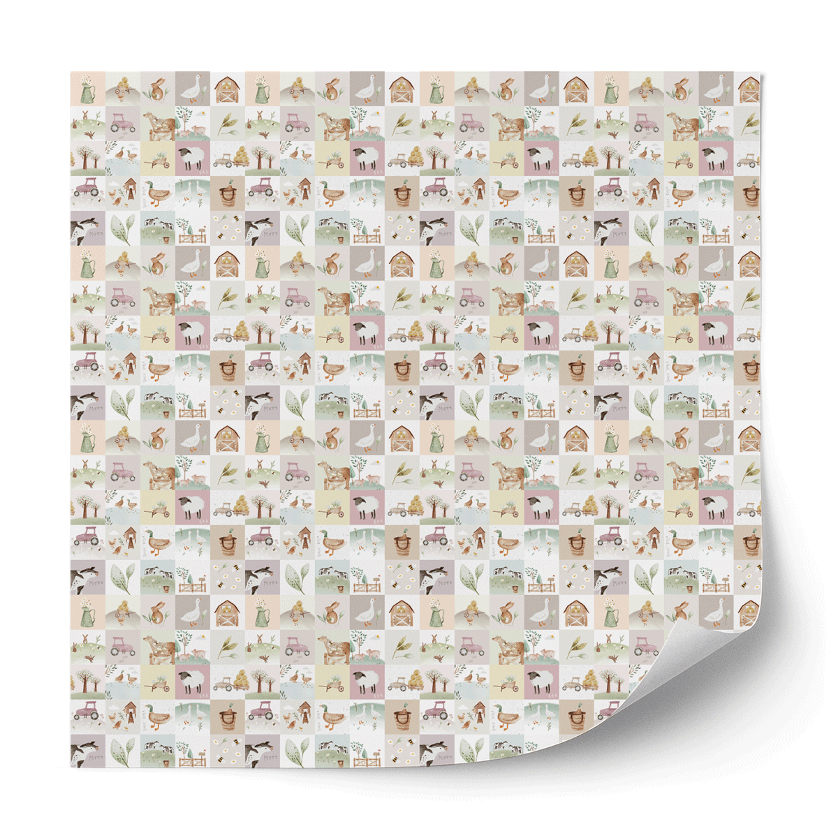 Furniture wrap - Animal farm quilt