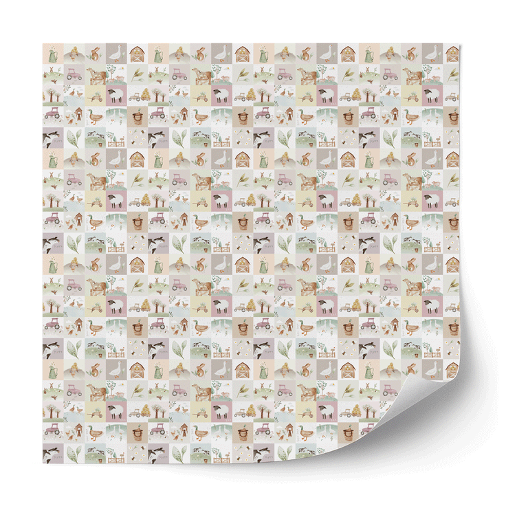 Furniture wrap - Animal farm quilt