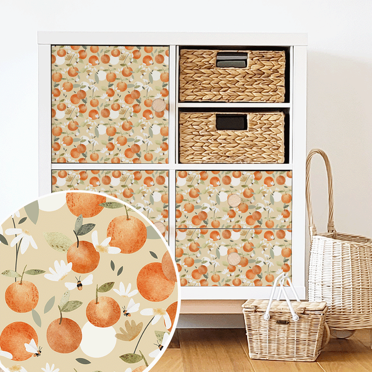 Furniture wrap - Oranges with bees