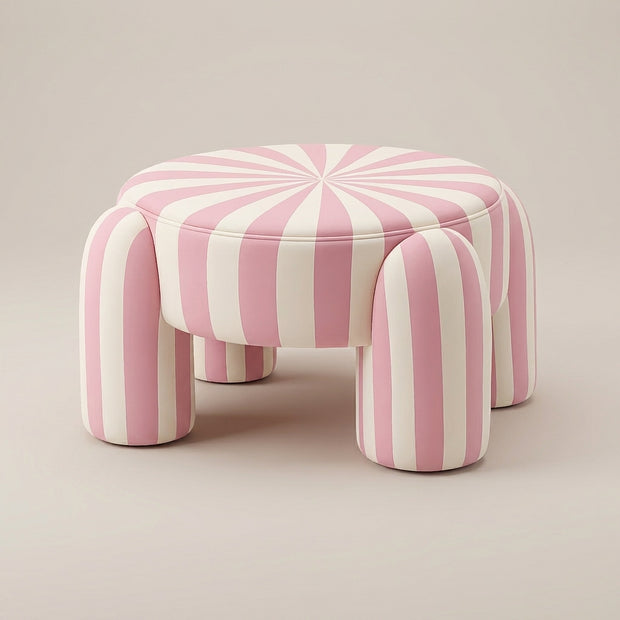 Candy Stripe Kids Pouf