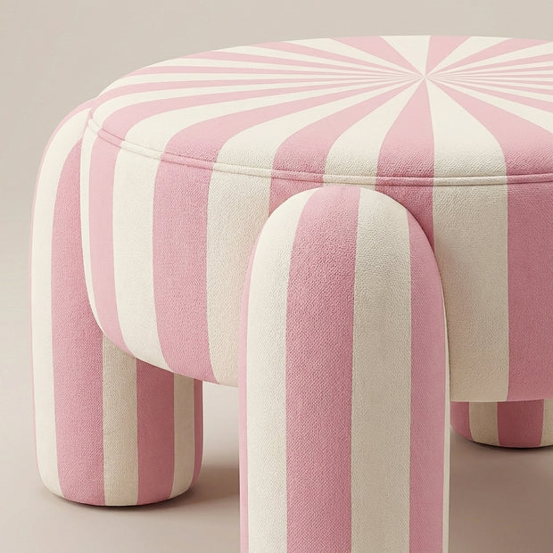 Candy Stripe Kids Pouf