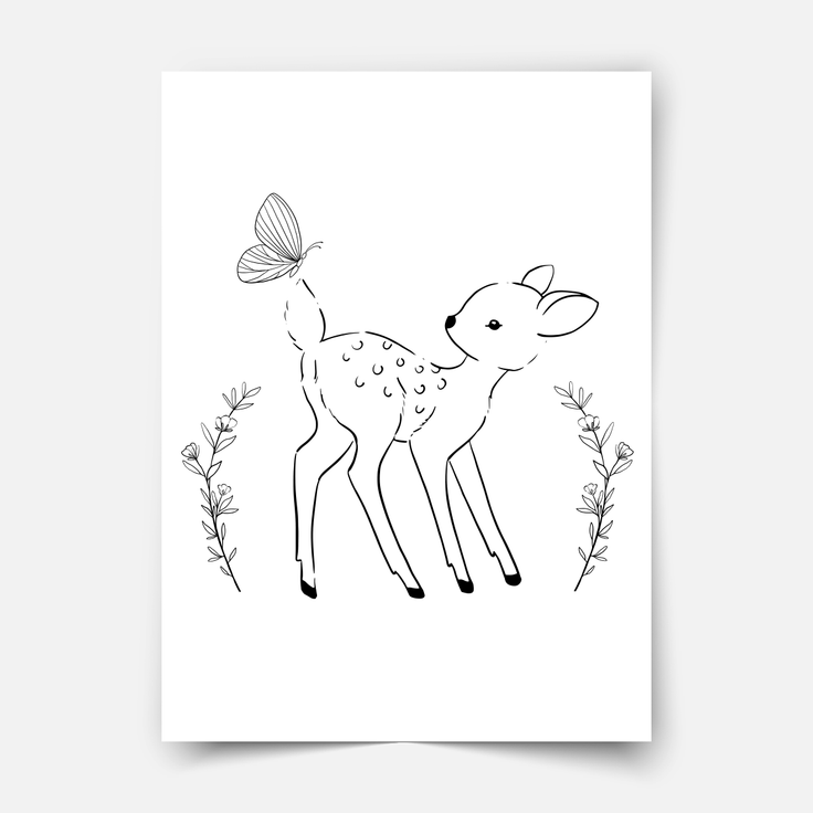 Hand-Drawn Forest Animals
