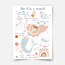 How to be a mermaid - Fine Art Print