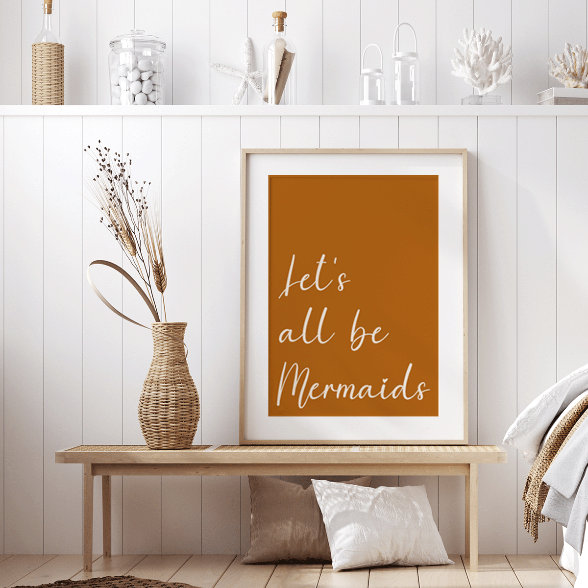 Let's all be mermaids - Fine Art Print
