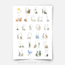 Woodland print - Magical forest - Alphabet