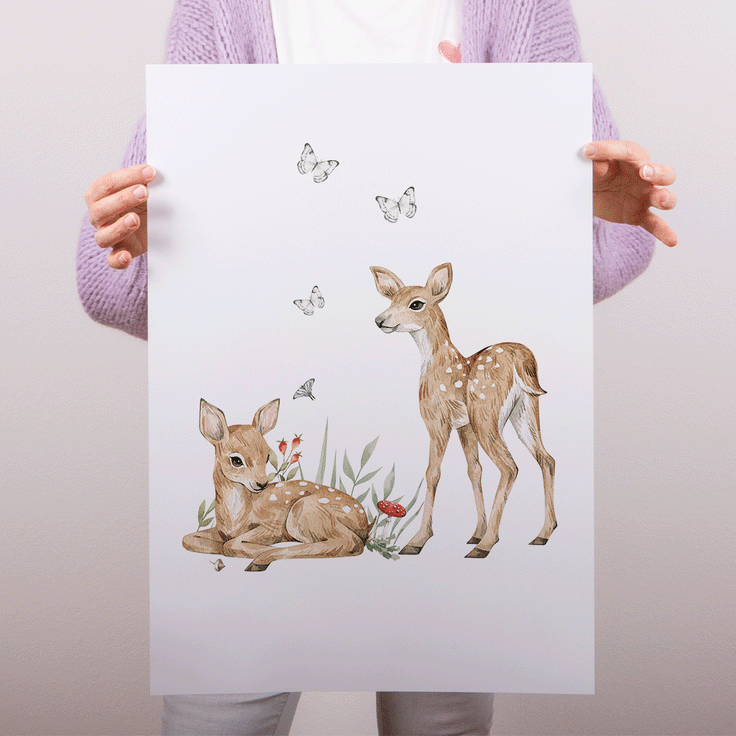 Magical forest - Deer print