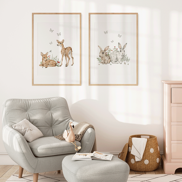 Magical forest - Deer print