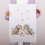 Woodland print - Magical forest - Owls
