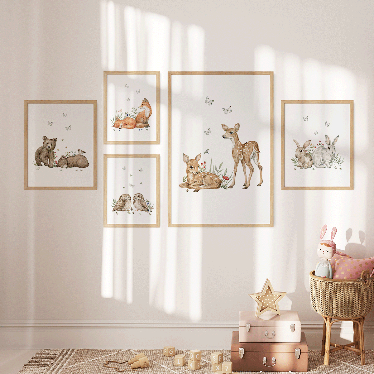 Magical forest - Foxes print