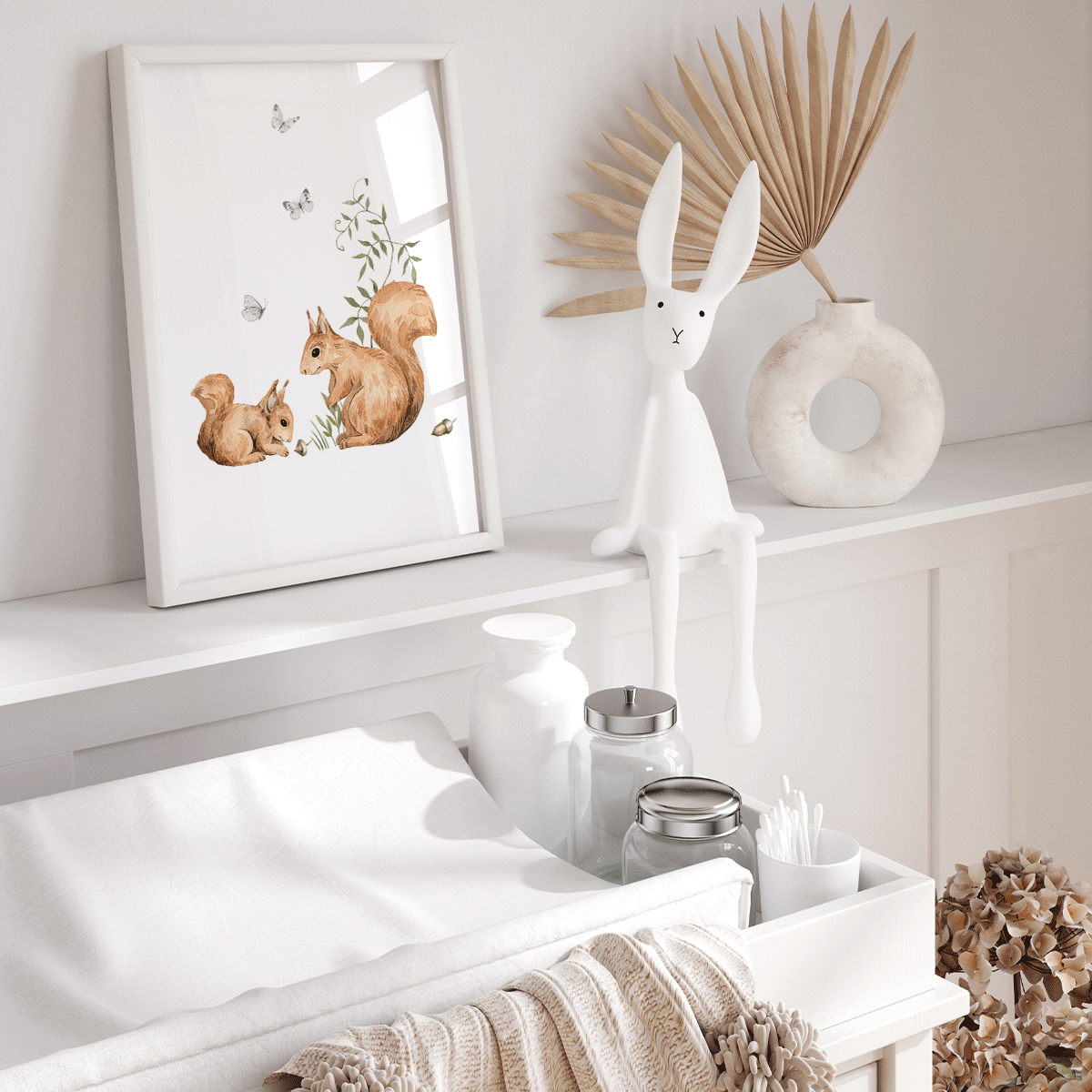 Magical forest print - Squirrels