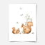 Magical forest print - Squirrels