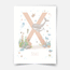 Personalised print - ABC Letters - Magical ocean (soft pink)