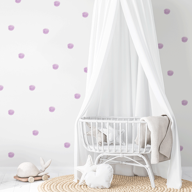 Pastel Purple Dot stickers