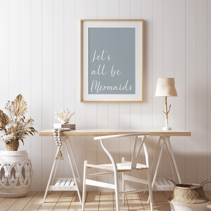 Let's all be mermaids - Fine Art Print