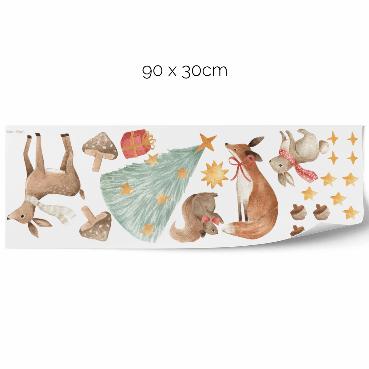 Christmas Winter animals stickers