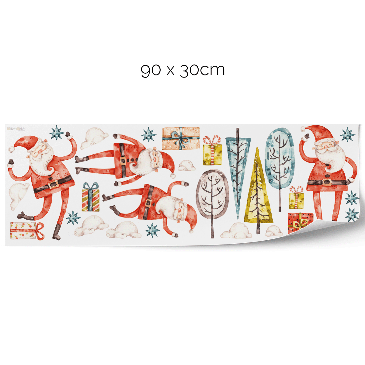 Christmas Santa Claus stickers