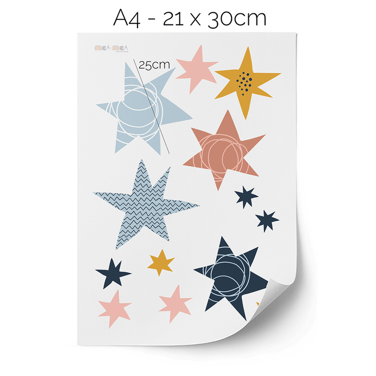 Stars wall stickers - Nordic stars