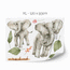 Jungle wall stickers -  Elephants safari