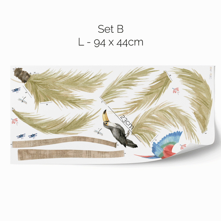Wall stickers -  Palm trees safari