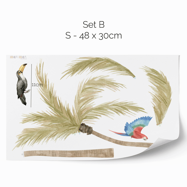 Wall stickers -  Palm trees safari