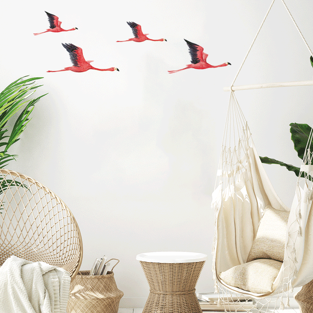 Wall stickers - Flamingos safari